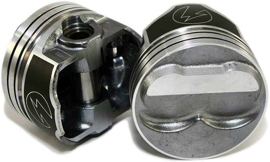 SPEED PRO Hypereutectic .125 Dome Pistons Set/8+CAST Rings Chevy SB 350