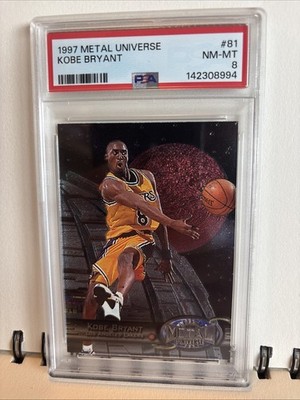 1997 Skybox Metal Universe Kobe Bryant #81 PSA 8. Super Clean 