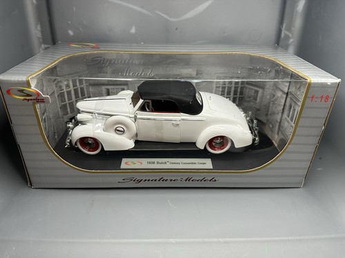Road Signature- 1938 Buick Century Convertible Coupe, White 1:18 New Open Box - Photo 8/12