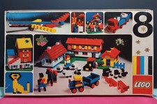 vecchio set da costruzione lego nella sua scatola originale degli anni 70/80