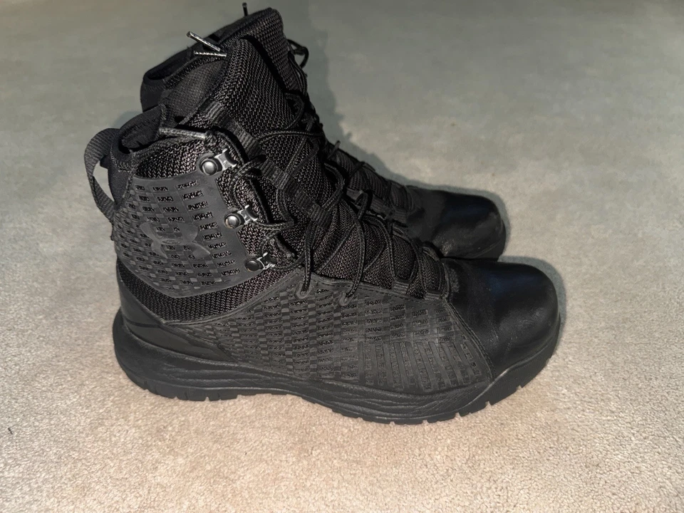 UNDER ARMOUR MENS Mid Tactical Boots Military Police Size 11 - Image 3 of 4