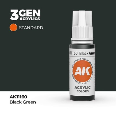 Black Green 3rd Generation 17 ml - AK Interactive