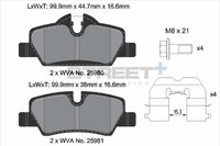 BremsbeläGe MERCEDES-BENZ (Bbdc) C-KLASSE (W205) C 260 L EQ Boost (205.177) Bj.
