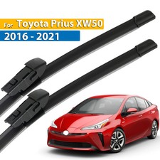 2Pcs Front Windscreen Flat Wiper Blades Set For Toyota Prius XW50 16-21 28"16"