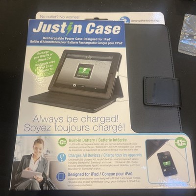 Jut-in Rechargeable Power Case Universal Design for 8-9''-10.1'' Tablets Ipad new