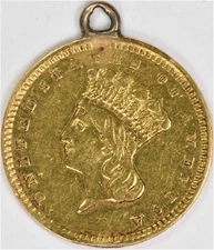 1856 $1 Gold Type 3 EF (Loop) Uncertified #850