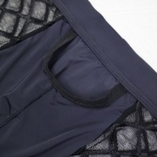 Herren Boxershorts Netz transparent kariert Mesh Hohl offenes Loch Unterwäsche