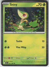 Snivy 001/086 SV: Black Bolt Holofoil Pokemon Near Mint NM