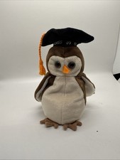 TY Beanie Baby - WISE the 1998 Owl 7.5 inch - MWMT's Stuffed Animal Toy