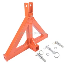 3 Point Trailer Hitch w/ 2" Receiver Adapter for Category 1 Quick Hitch