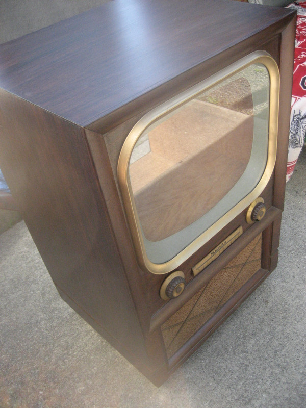Vintage Television Bar Cart 
