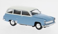 Brekina 27193 - 1/87 Wartburg 311 Kombi, Hellblau/Weiss, 1959 - Neu