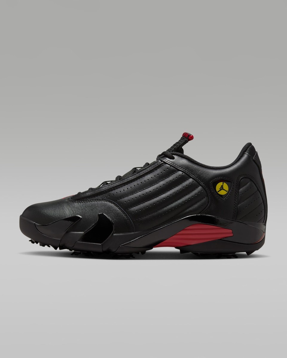 Nike Air Jordan 14 G GOLF Shoes - Black/Varsity Red HJ7710-001
