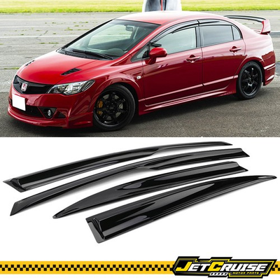 #ad Fits 06 11 Honda Civic Sedan Acrylic Mug Style Window Visors Rain Sun Guard 4Pc $28.99