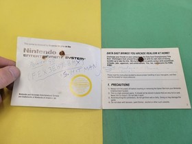 Ring King NES Authentic Nintendo Instruction Manual Booklet Only