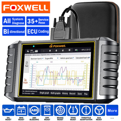 FOXWELL NT710 Bidirectional OBD2 Diagnostic Tool Scanner ECU Coding Oil ABS SRS