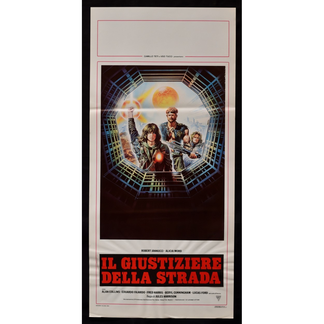 Locandina originale film Il giustiziere della strada (1983) - Regia di Giuliano Carnimeo