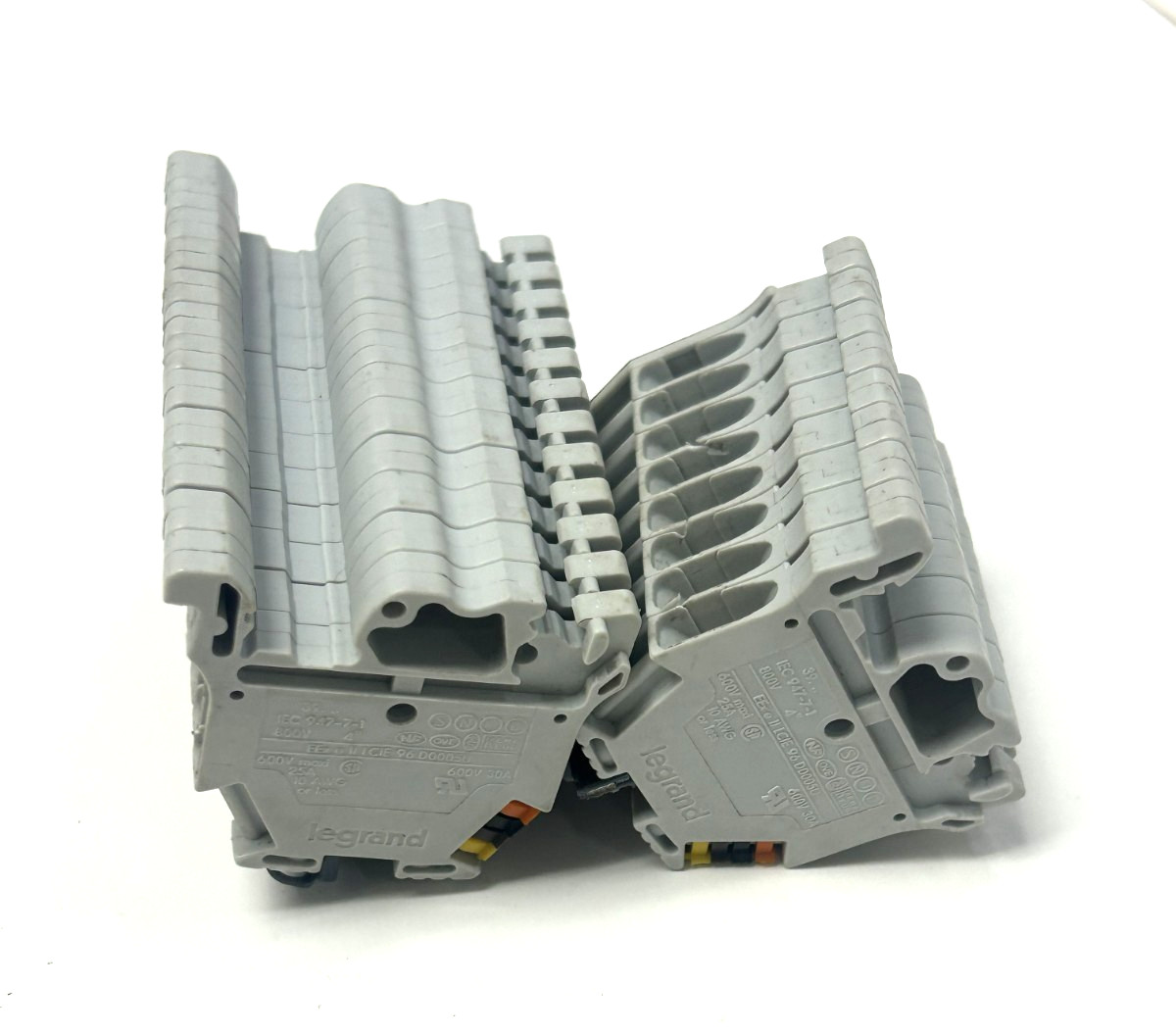LEGRAND IEC947-7-1 TERMINAL BLOCKS 800V GRAY DINRAIL MOUNT (