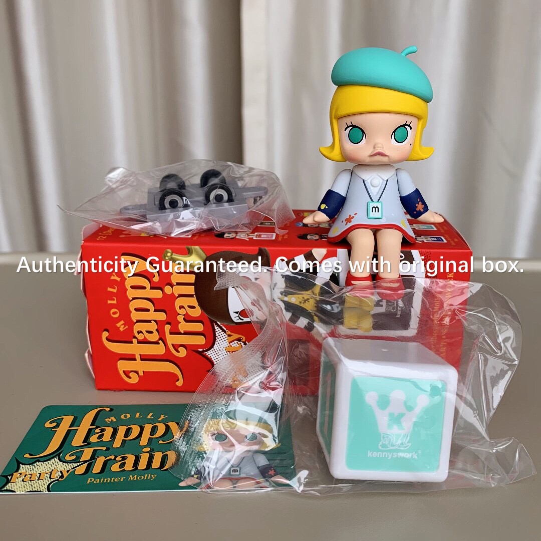 KENNYSWORK Happy Train Party Painter Molly Secret Opened Blind Box