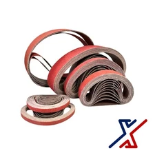 4" x 21 3/4" 40 Grit Cloth Backed Aluminum Oxide Sanding Belts by X1Tools
