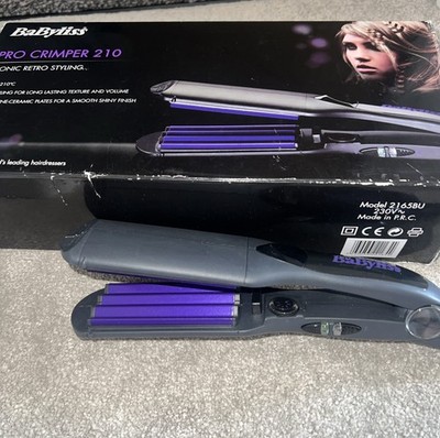 BaByliss Pro Crimper 210 - Turmalin-Keramikplatten, Originalkarton, wenig benutzt
