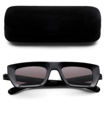 GUCCI Sunglasses GG 001 Shiny Black 51mm NIB Unisex