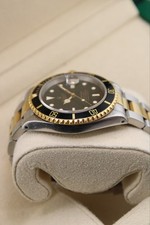 Rolex Submariner 16613 Silver and Gold Oyster Bracelet with Black Bezel 8