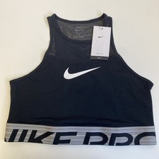 Women's Nike Pro DM7689 Dri-Fit TIGHT FIT Crop Tank Sports Bra NEW