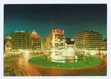 Athens Greece Postcard Night Omonia Square