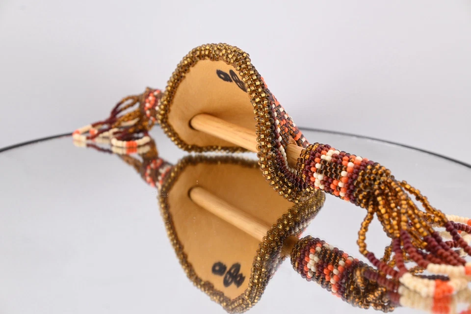 Beaded Barrette w/ Fringe Stick closure - Image 3 of 4