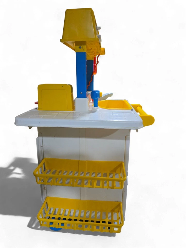 Vintage 1970s Fisher Price Fun Food Kitchen Oven Play Set Stove Phone Sink Spray - Image 3 of 4