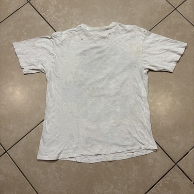 Thrashed Vintage Y2K Blink-182 Band Shirt Mens Medium White Spray