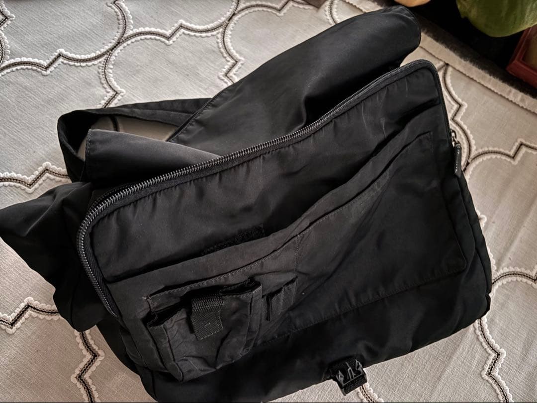 PRADA Black Nylon Leather Shoulder Bag thumbnail 14