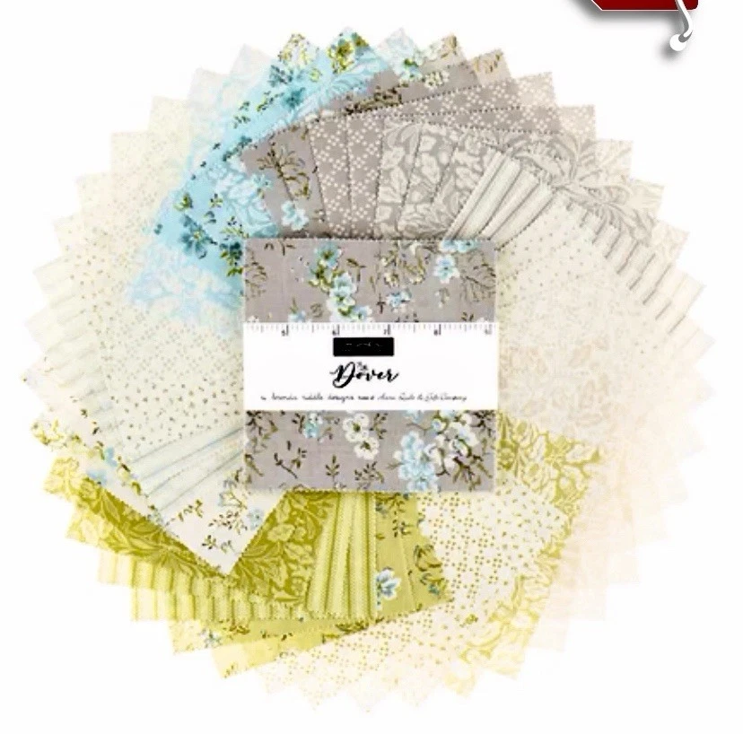 Moda Fabrics DOVER 5” Charm Pack 42pcs 100% Cotton NEW - Image 2 of 4