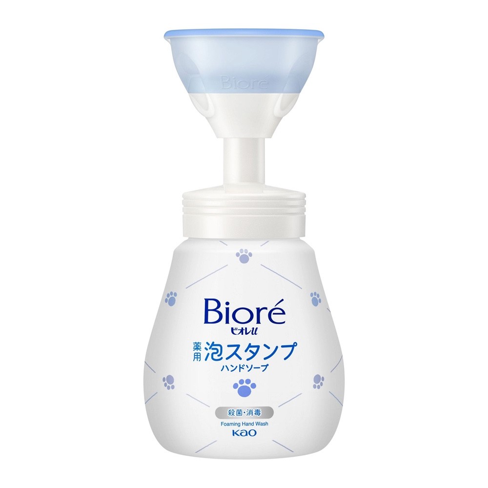 Kao Biore U Foaming Stamp Hand Soap Japan Cute Paw Print Dispenser 240ml