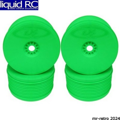 DE Racing -PT4-8G Speedline Plus 1/8 Truggy Wheels Green 4 Pack