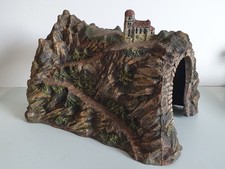 Elastolin Lineol M&auml;rklin gro&szlig;er Tunnel Burg Eisenbahn Wildwest 30er Masse 40 cm