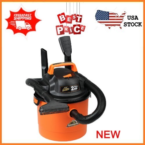 NEW Armor All 2.5 Gallon 2 Peak HP Wet Dry Vacuum,VOM205P 09