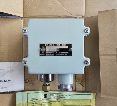 SAGINOMIYA SPS-H206W, PRESSURE SWITCH, -0.06~0.6MPa, MP: 1.5MPa