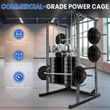 Power Cage Power Rack 1200LBS Squat Rack Adju...
