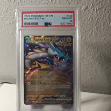 2024 POKEMON TEMPORAL FORCES TEF EN #123 RAGING BOLT ex PSA 10