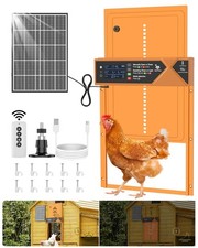 Large Automatic Chicken Coop Door, 4000mAh High Capacity Chicken Coop Door 7W...