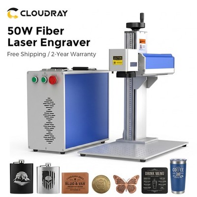 Cloudray 50W Fiber Laser Marking Machine Laser Engraver for Metal DIY US Stock