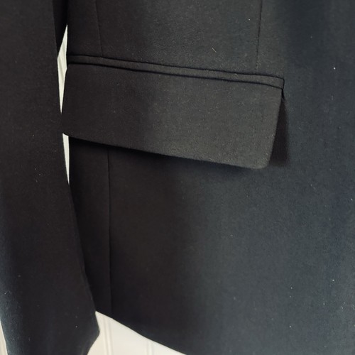 Bar lll Womens Med Collarless Open-Front Blazer Black Lined Corpcore Business - Picture 4 of 12