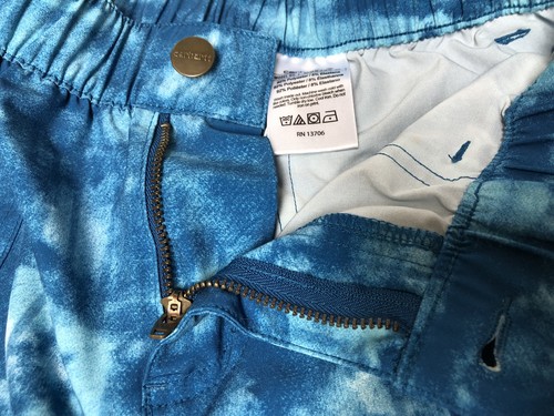 Boys Carhartt SHORTS Blue Lagoon Performance Stretch Sz 8-10 ~ MINT worn 1x!!!!! - Picture 9 of 11