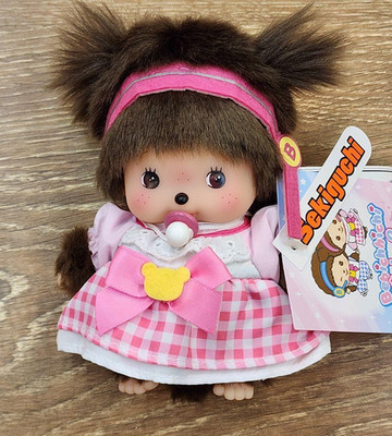 Monchhichi Idol Bebichhichi Girl Pink S size Plush Sekiguchi Japan
