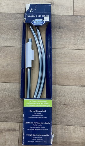 Curved Shower Rod Chrome Kennedy Brand 58 X 66 