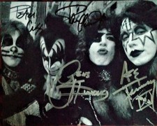 FRAMED KISS Signed Autographed 8x10 Photo reprint FREE SHIPPING