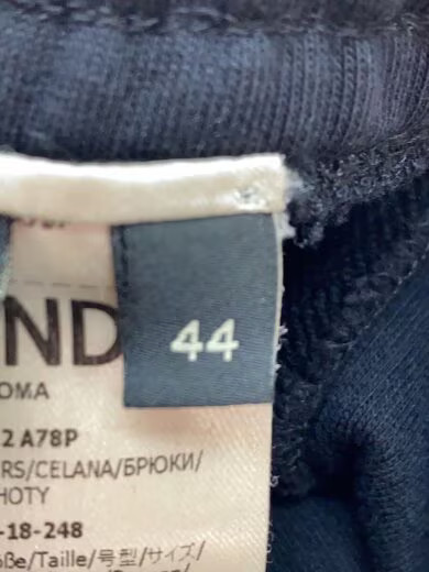 FENDI/Pantalon Snake Embroidery/Sweatpants/Jeans/Size 44/Cotton/Black thumbnail 5