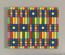 Quadro originale (pezzo unico) "Codifica a colori" acrilico, struttura, firmato, 100x80 cm